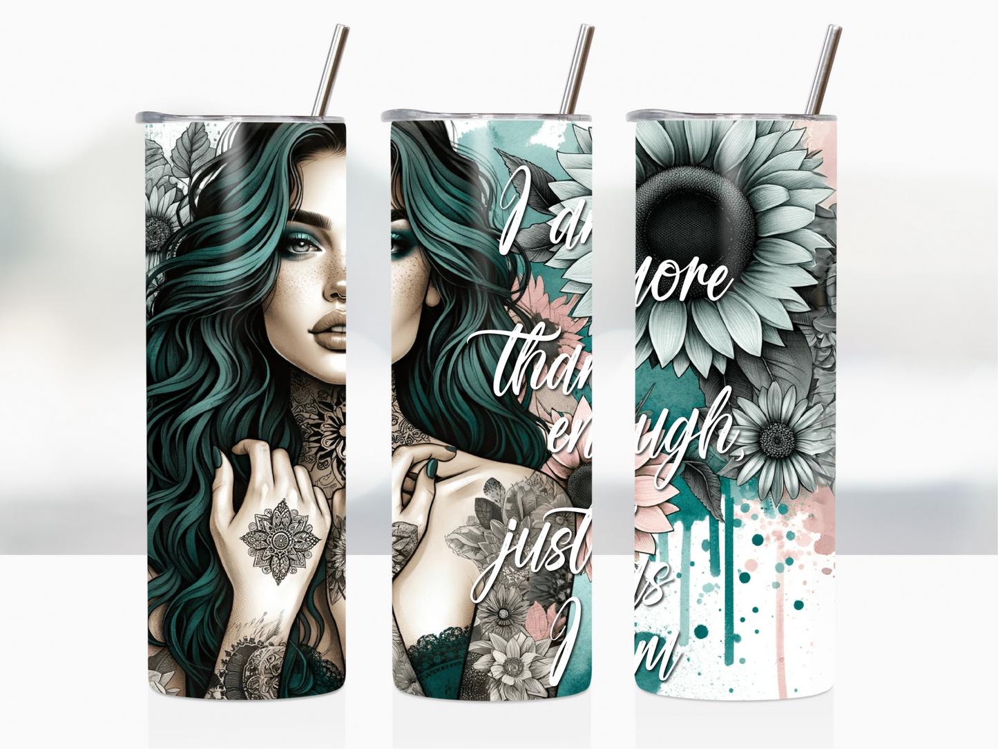 Affirmations 20oz Tumbler Transfers