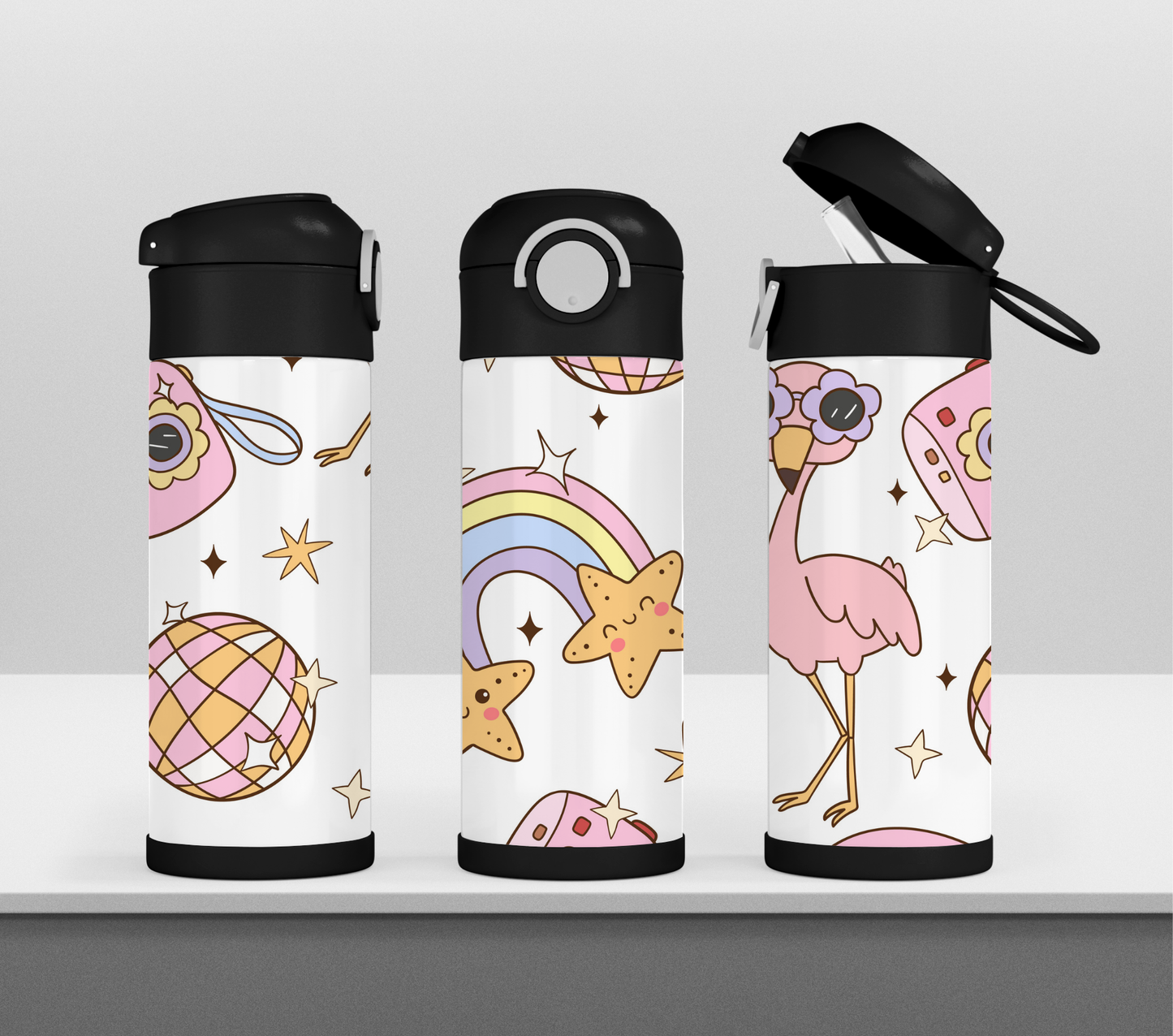 Retro Doodles Flamingo