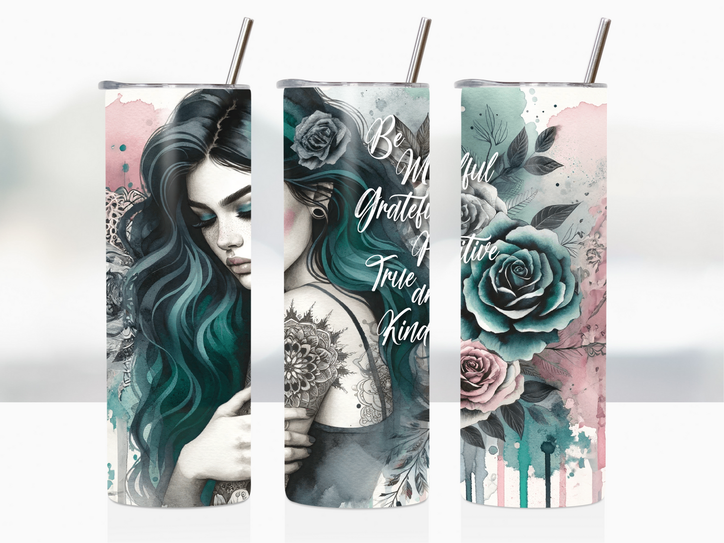 Affirmations 20oz Tumbler Transfers