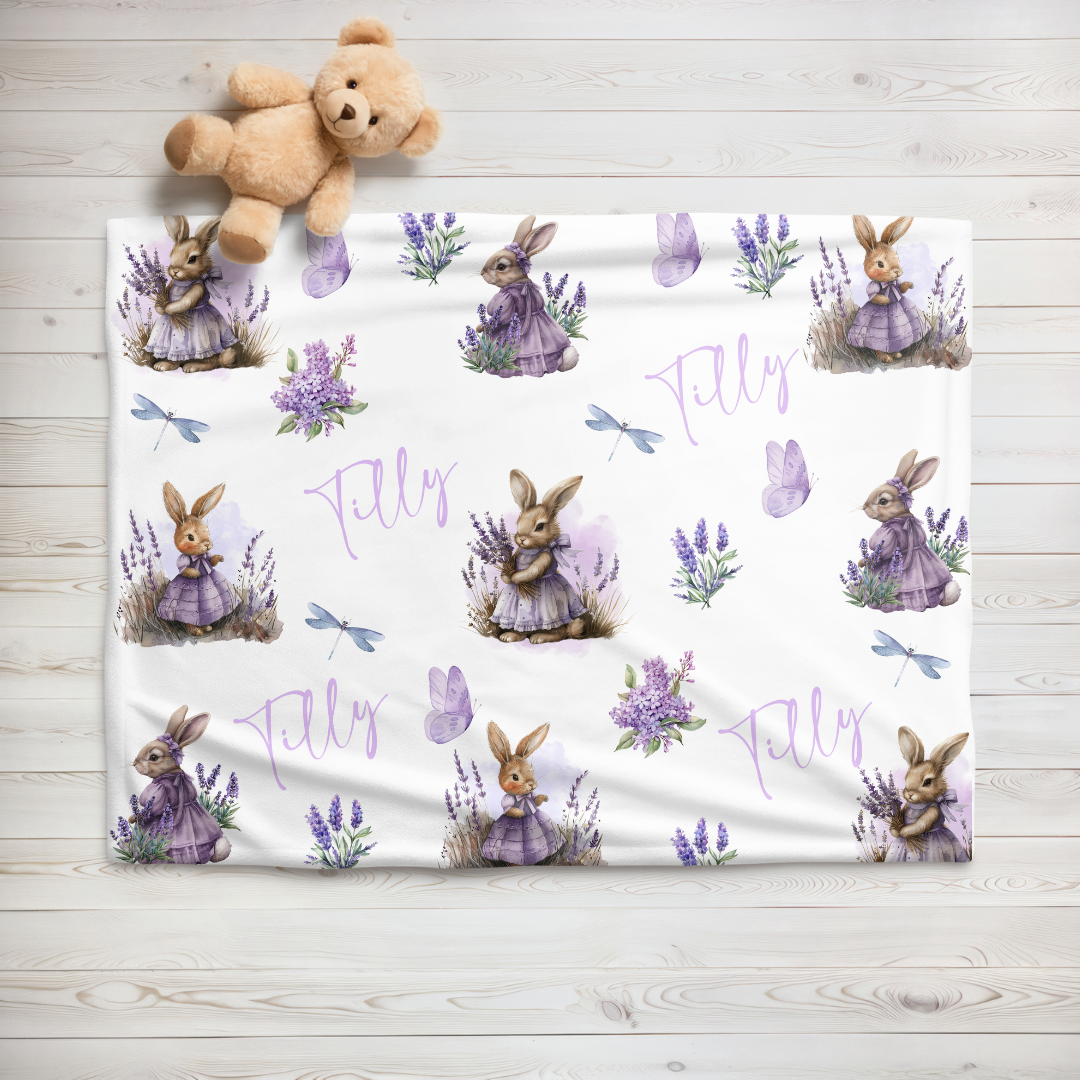 Purple Lavender Bunnies