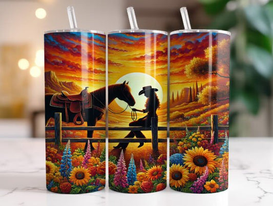 Cowgirl Sunset