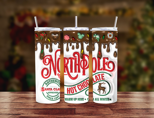 3D inflated Christmas Tumbler