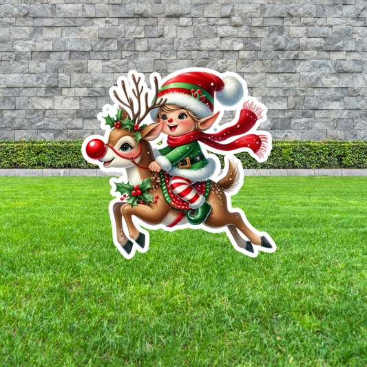 Elf and Reindeer