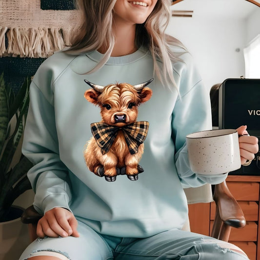 Boujee Bow Highland Cow 2