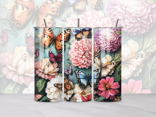 Butterfly and flowers 7