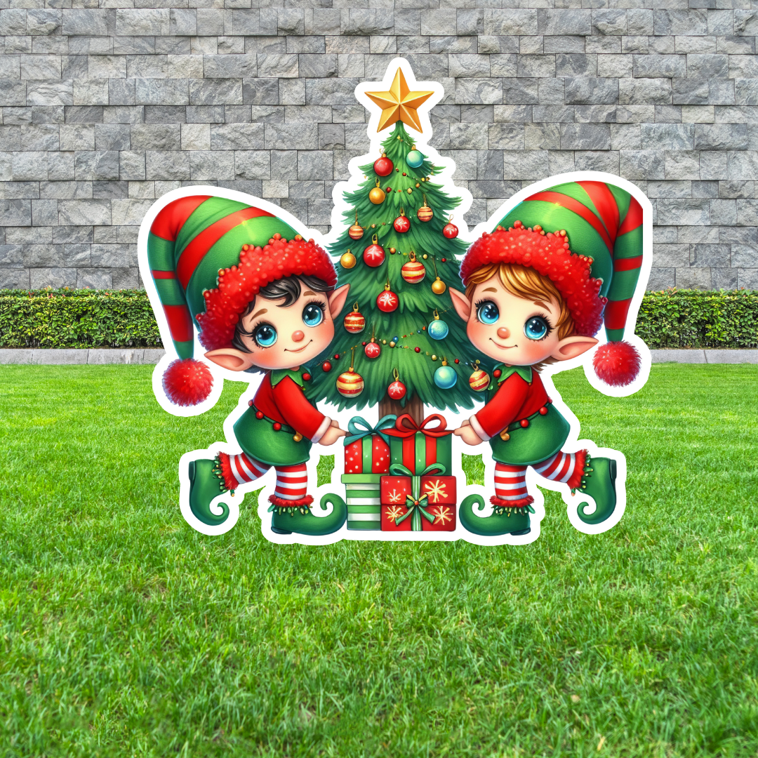 2x Elf and Tree