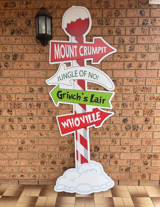 Grinch Sign Post